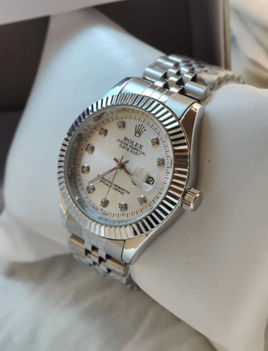 Rolex Silver Date just