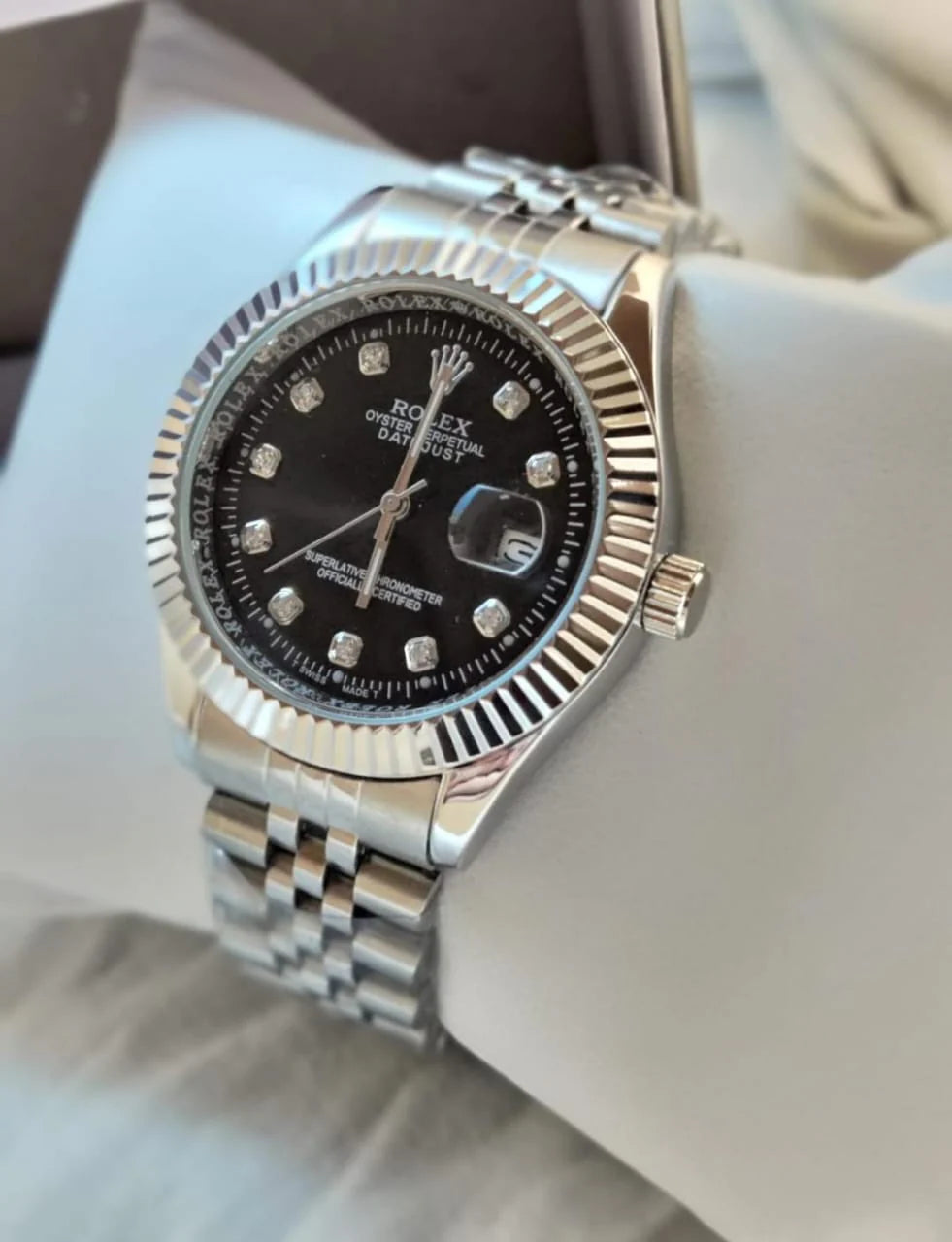 Rolex Silver Date just