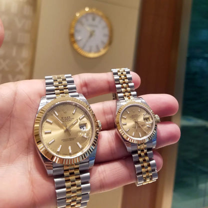 Rolex oster perpetual couple watches