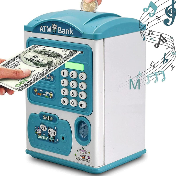 Fingerprint ATM Money Bank Box For Kids