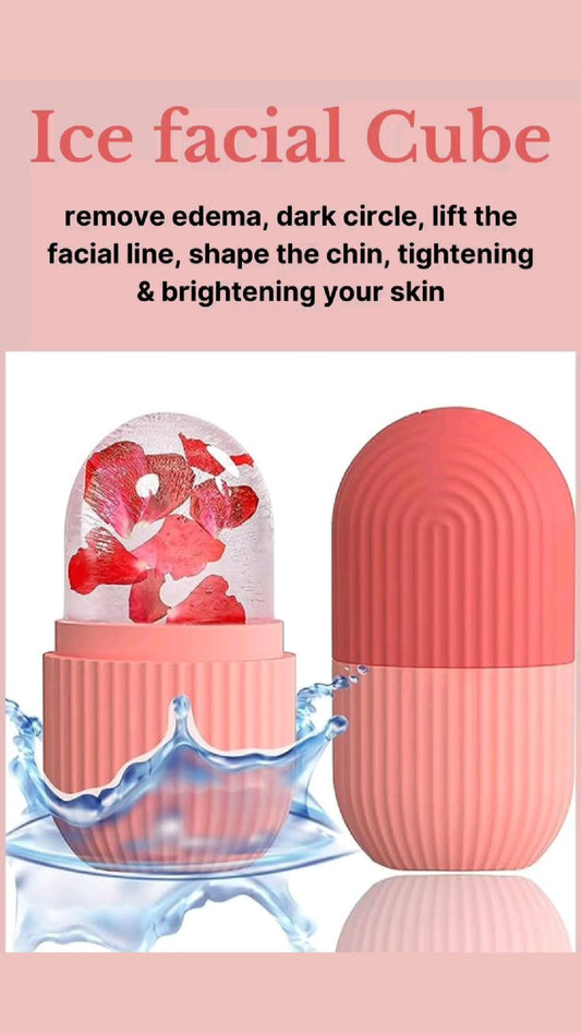 🧊 Silicone Cleansing Ice Roller – Reusable Facial Ice Mold for Glowing Skin & Pore Tightening