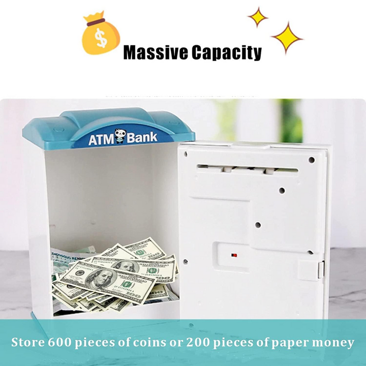 Fingerprint ATM Money Bank Box For Kids