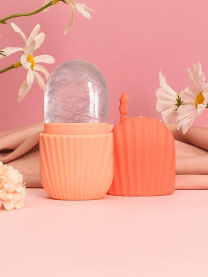 🧊 Silicone Cleansing Ice Roller – Reusable Facial Ice Mold for Glowing Skin & Pore Tightening