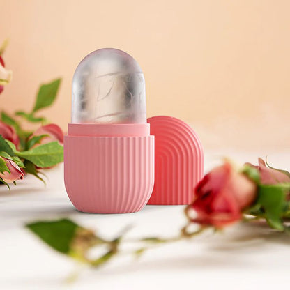🧊 Silicone Cleansing Ice Roller – Reusable Facial Ice Mold for Glowing Skin & Pore Tightening