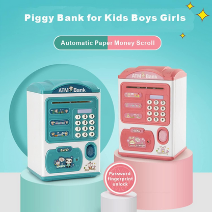 Fingerprint ATM Money Bank Box For Kids