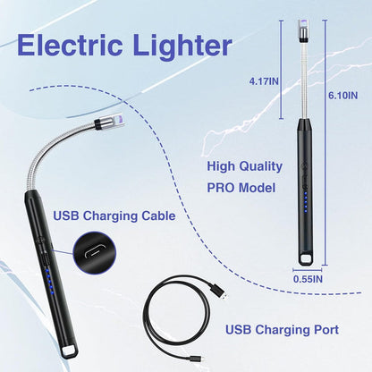 Rechargeable Lighter – Portable with LED Battery Display