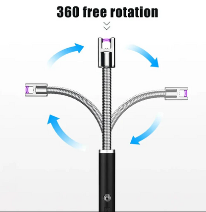 Rechargeable Lighter – Portable with LED Battery Display