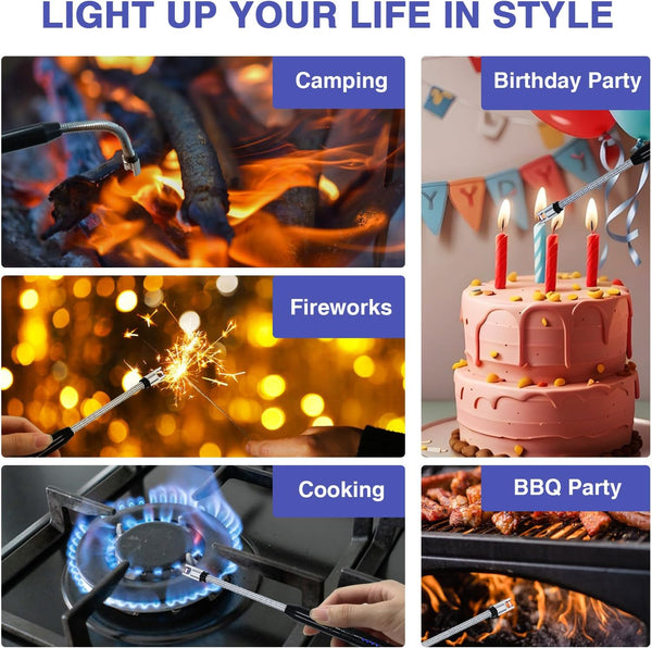 Rechargeable Lighter – Portable with LED Battery Display